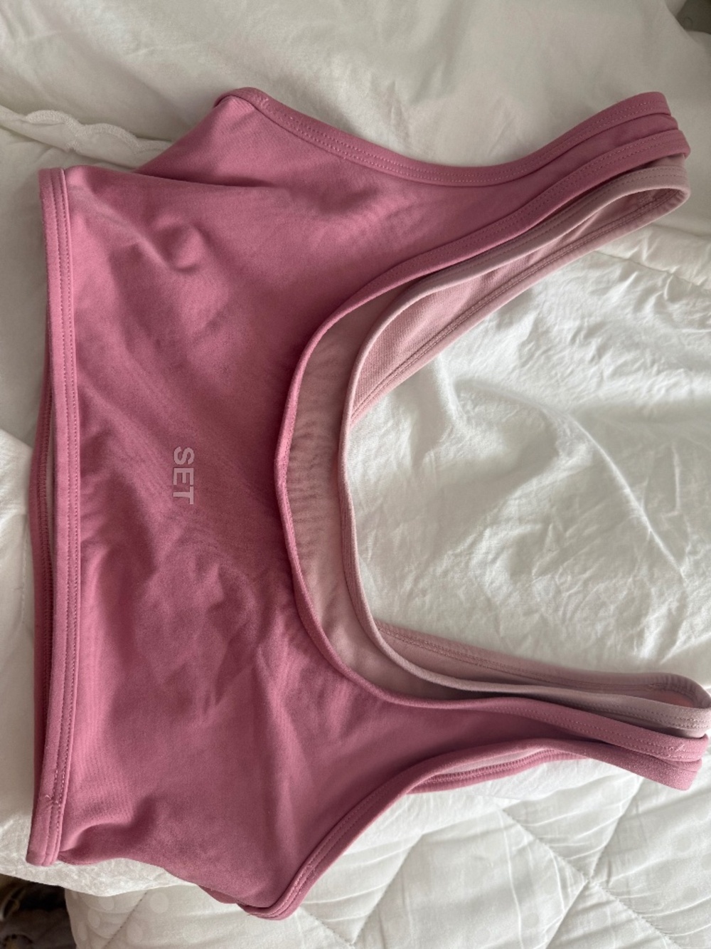 Pink Set Active Sports Bra